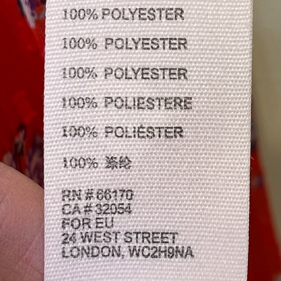 FP | Red Floral Flowers In December Sheer Floral Blouson Sleeve Popover Blouse - Picture 12 of 13